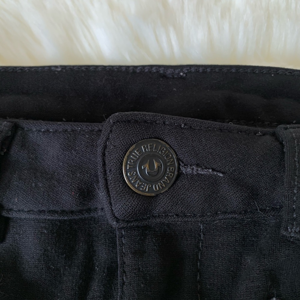 True Religion stretch skinny pant in black